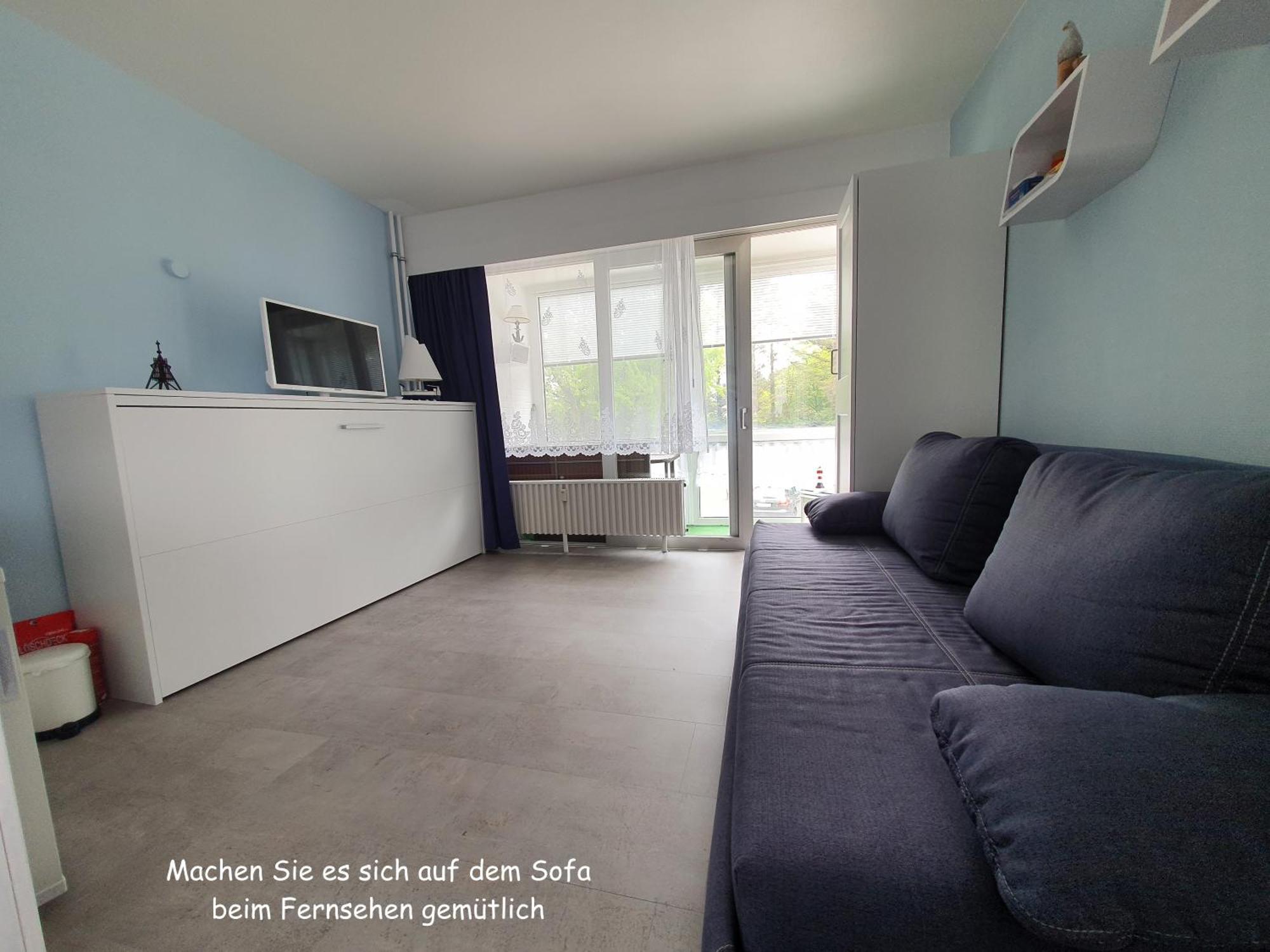 Apartment 103 im Haus Seehütte direkt am Strand in Cuxhaven Duhnen mit Seesicht in der Ferne Exterior foto